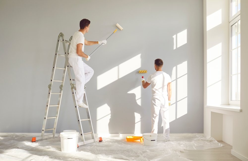 Dit is het resultaat van glasvliesbehang laten aanbrengen in je nieuwbouwwoning in Enschede.