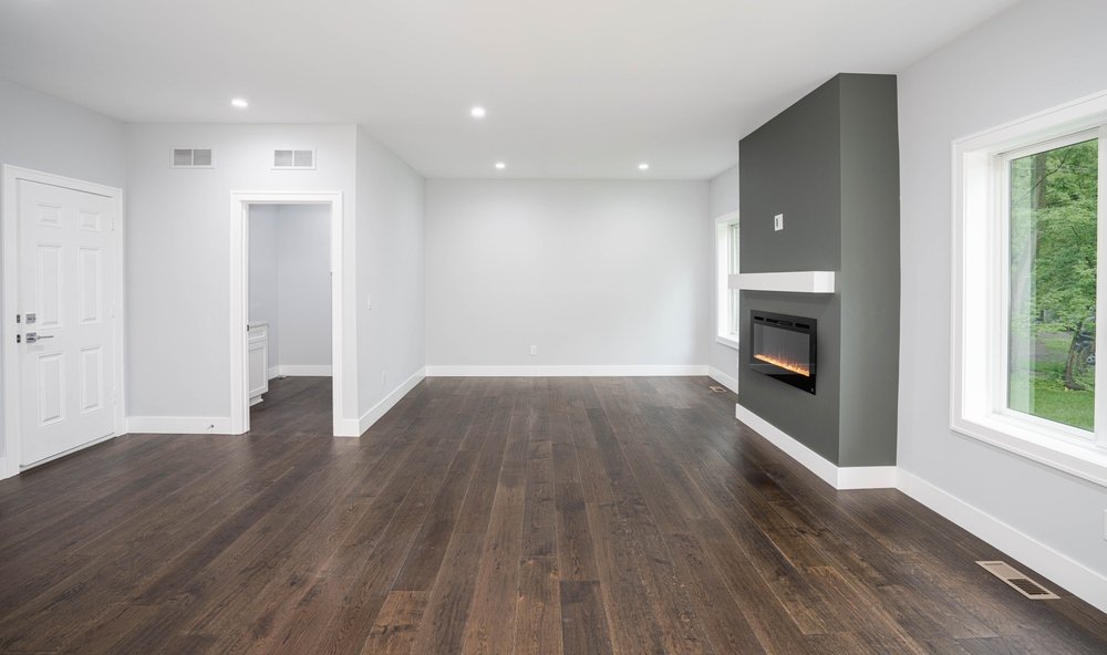 Dit is het resultaat van glasvezelbehang laten aanbrengen in je nieuwbouwwoning in Enschede.